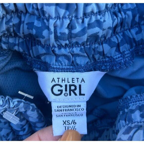 Athleta Girl All Play 3" Athletic Shorts Blue Girls Size XS Sz 6 - Picture 2 of 4